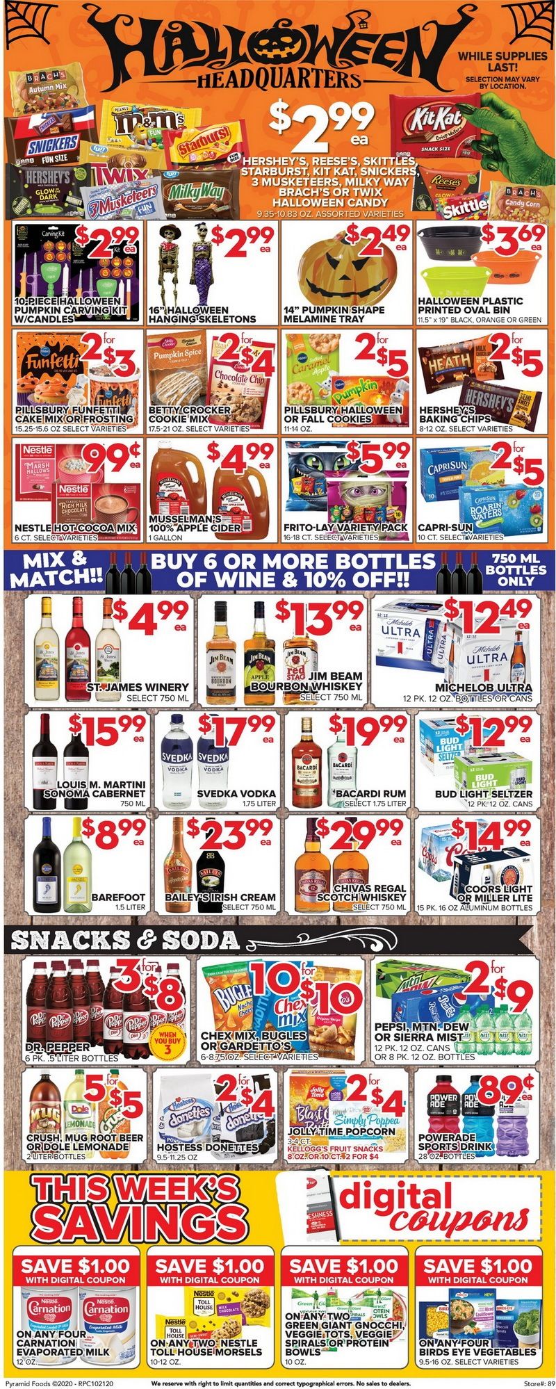Price Cutter Weekly Ad Oct 21 Oct 27, 2020