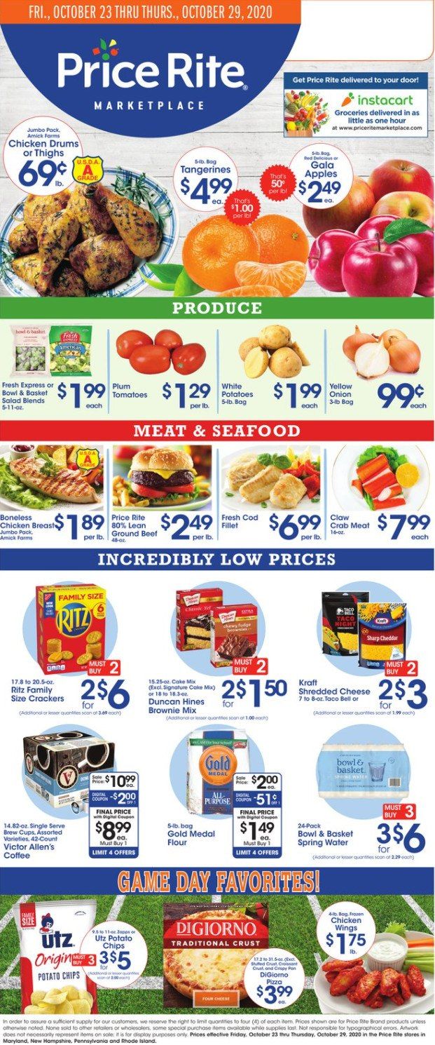 Price Rite Weekly Ad Oct 23 Oct 29, 2020