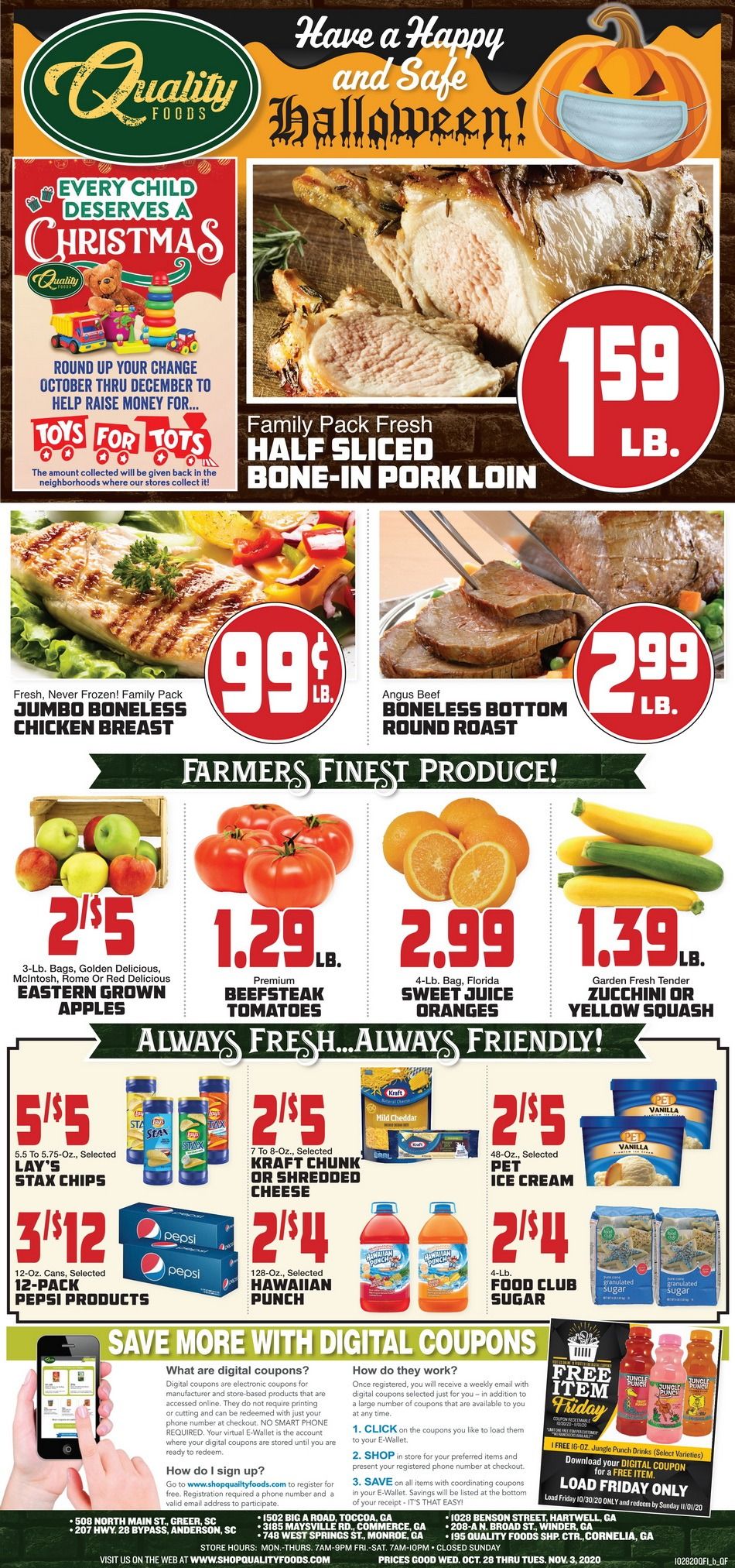 Quality Foods Weekly Ad Oct 28 Nov 3, 2020