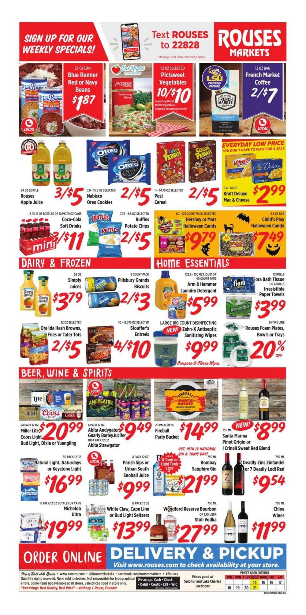 Rouses Markets Weekly Ad Oct 14 Oct 21, 2020