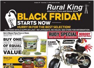 Rural King Black Friday 2020 Ad, Oct 25 – Nov 07, 2020