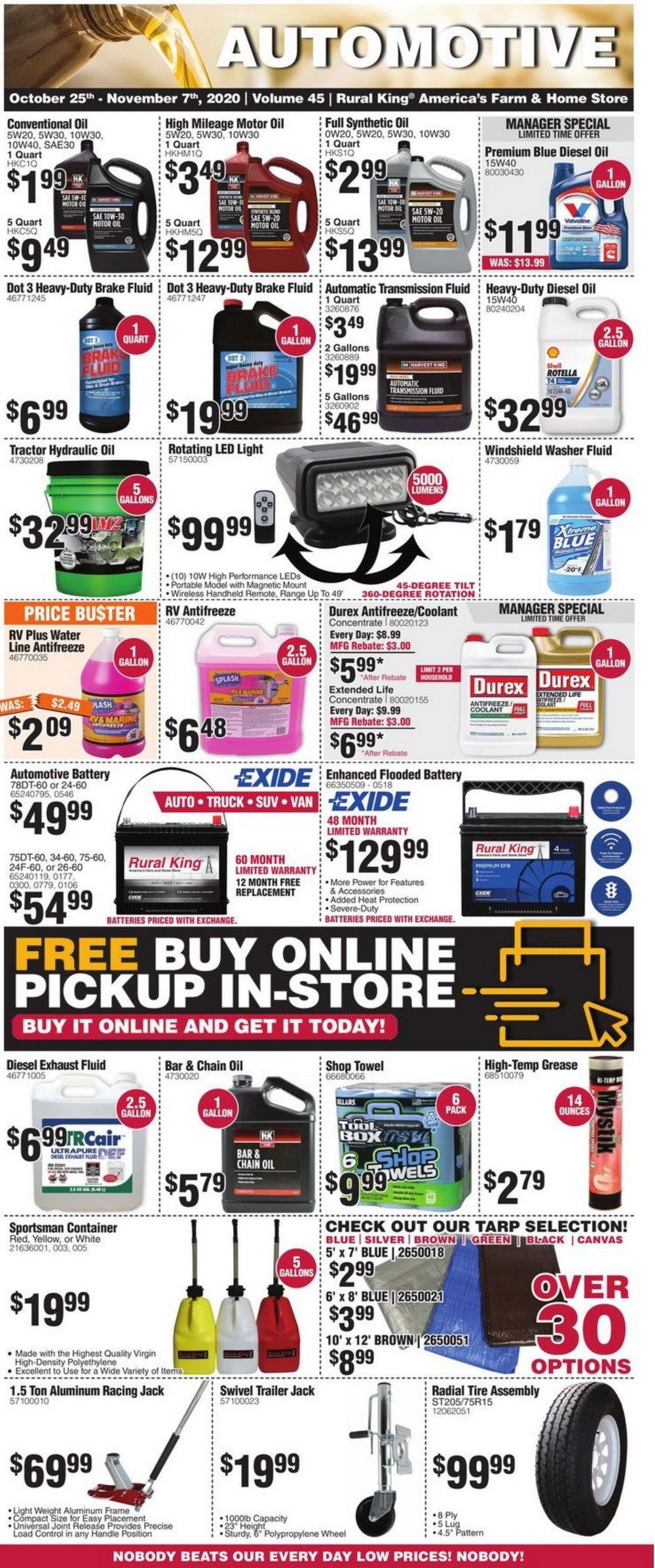 Rural King Black Friday 2020 Ad, Oct 25 – Nov 07, 2020