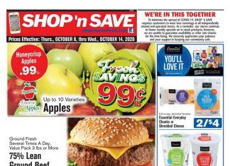 SHOP ‘n SAVE Weekly Ad Oct 08 – Oct 14, 2020