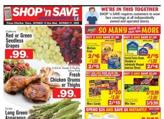 SHOP ‘n SAVE Weekly Ad Oct 15 – Oct 21, 2020