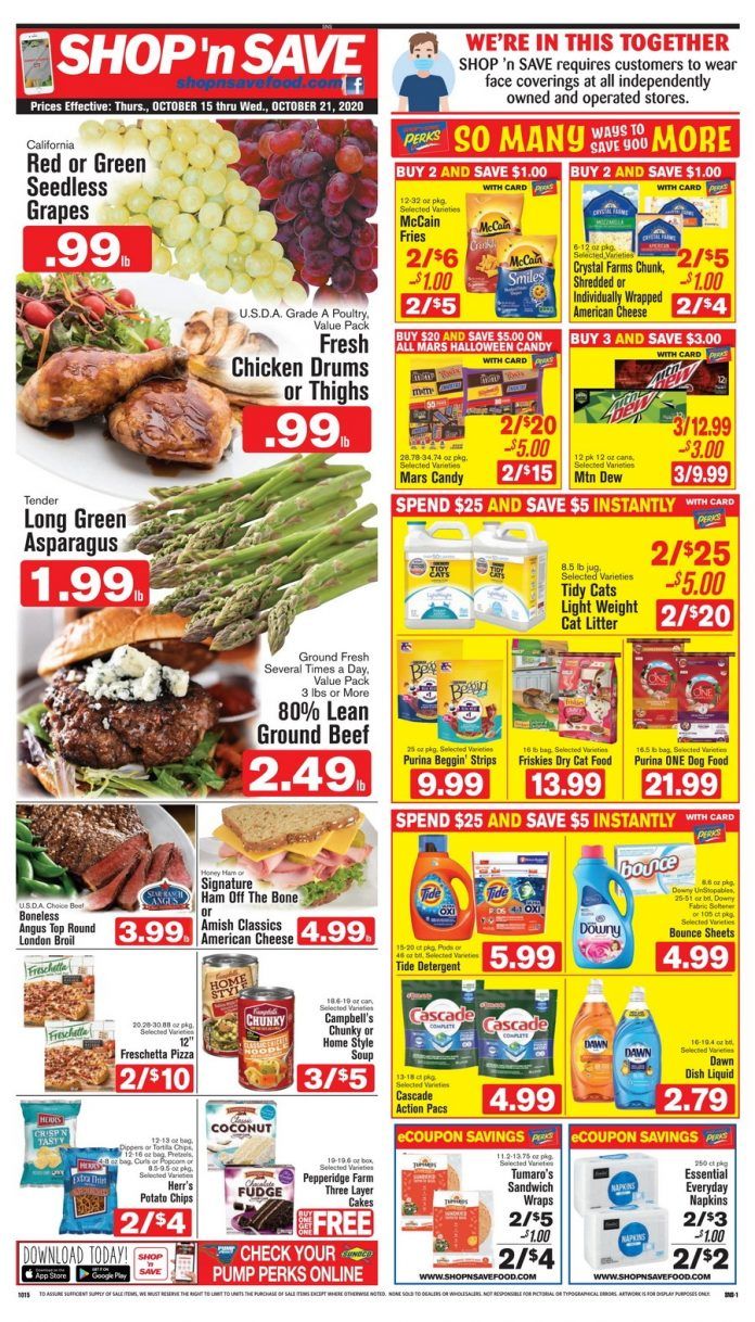 SHOP 'n SAVE Weekly Ad Oct 15 – Oct 21, 2020