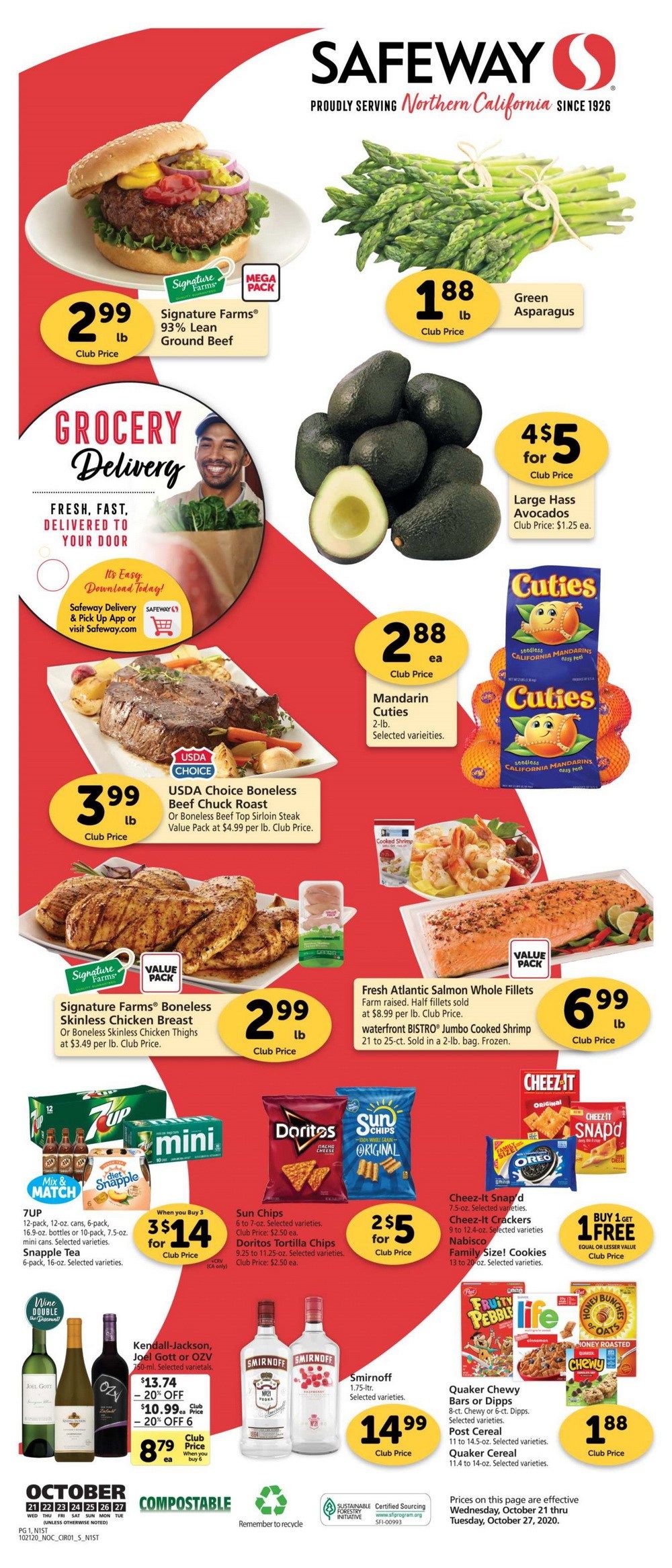 Safeway Weekly Ad Oct 21 Oct 27, 2020