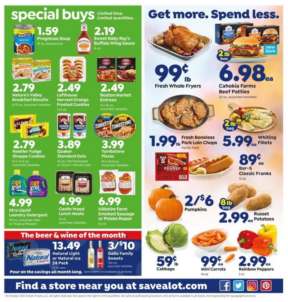 Save A Lot Weekly Ad Oct 07 Oct 13, 2020