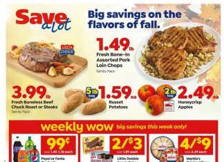 Save A Lot Weekly Ad Oct 21 – Oct 27, 2020