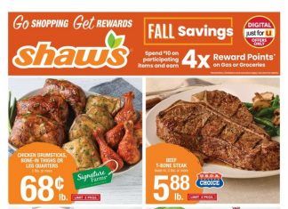 Shaw’s Weekly Ad Oct 02 – Oct 08, 2020