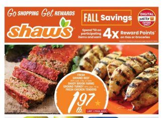 Shaw’s Weekly Ad Oct 09 – Oct 15, 2020