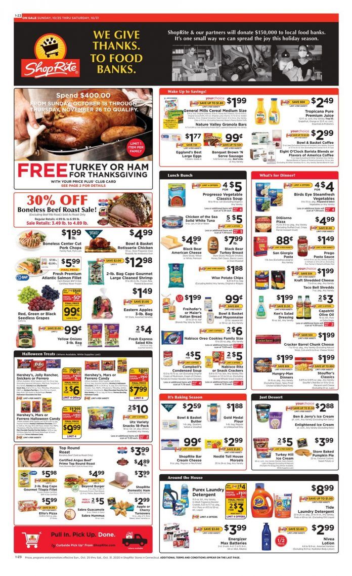 ShopRite Weekly Ad Oct 25 Oct 31, 2020