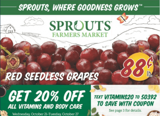 Sprouts Weekly Ad Oct 21 – Oct 27, 2020