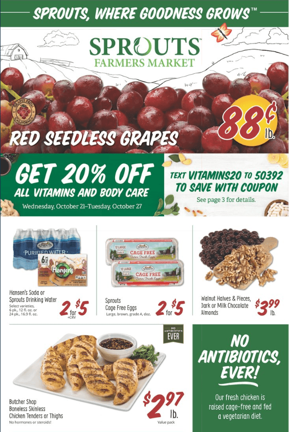 Sprouts Weekly Ad Oct 21 Oct 27, 2020
