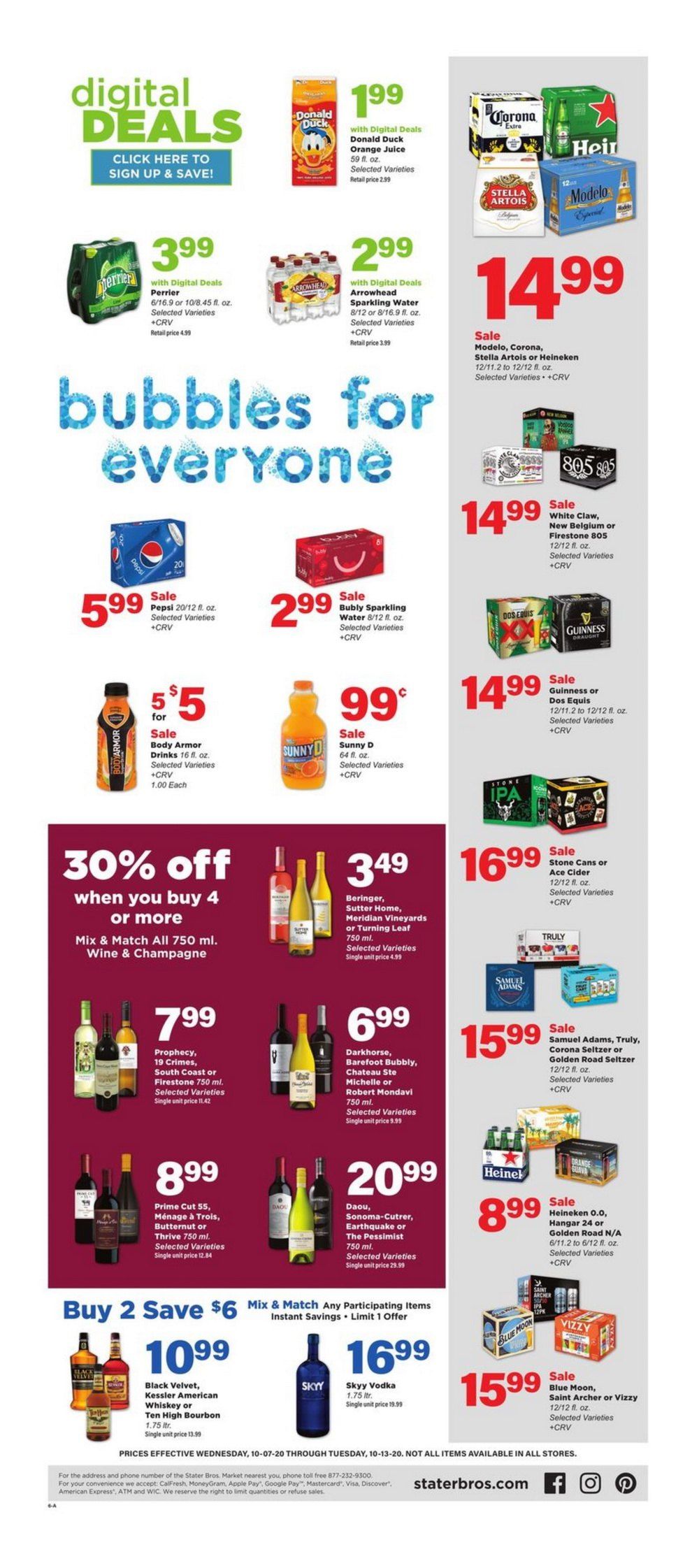 Stater Bros Weekly Ad Oct 07 Oct 13, 2020