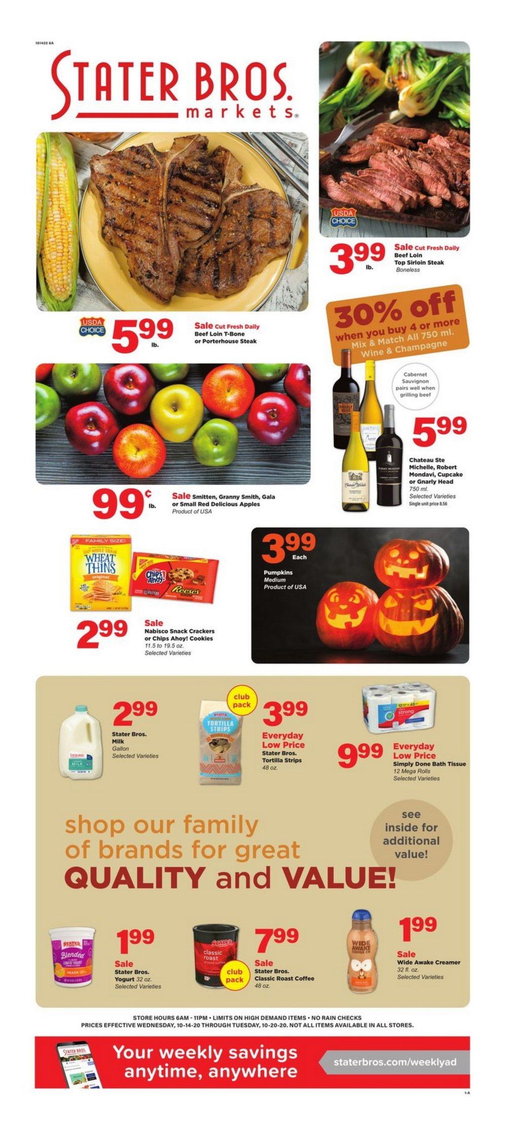 Stater Bros Weekly Ad Oct 14 Oct 20, 2020