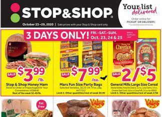 Stop & Shop Weekly Ad Oct 23 – Oct 29, 2020