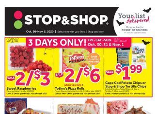 Stop & Shop Weekly Ad Oct 30 – Nov 5, 2020