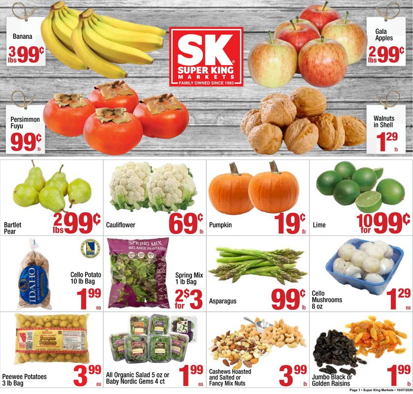 Super King Weekly Ad Oct 7 Oct 13, 2020