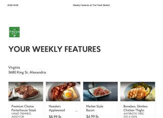 The Fresh Market Weekly Specials Oct 28 – Nov 3, 2020