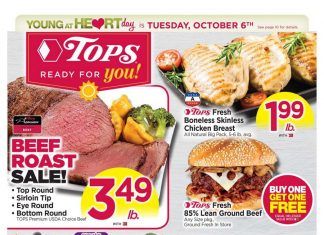 Tops Weekly Circular Oct 04 – Oct 10, 2020