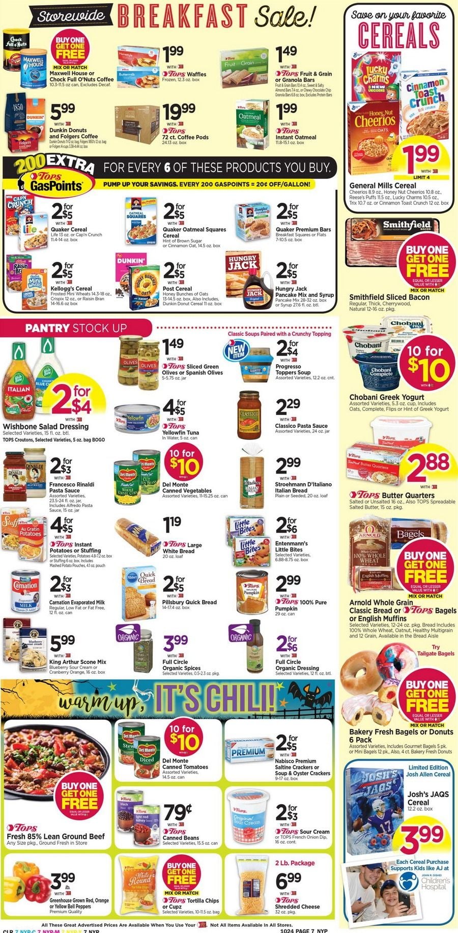 Tops Weekly Circular Oct 18 Oct 24, 2020