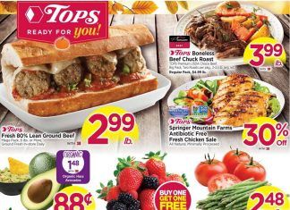 Tops Weekly Ad Oct 25 – Oct 31, 2020