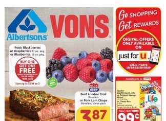 Vons Weekly Ad Oct 14 – Oct 20, 2020