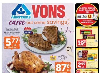 Vons Weekly Ad Oct 28 – Nov 03, 2020