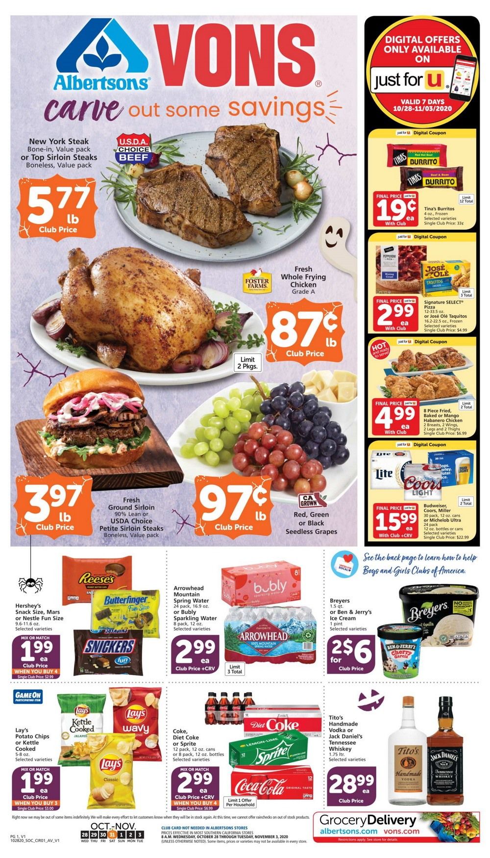 Vons Weekly Ad Oct 28 Nov 03, 2020