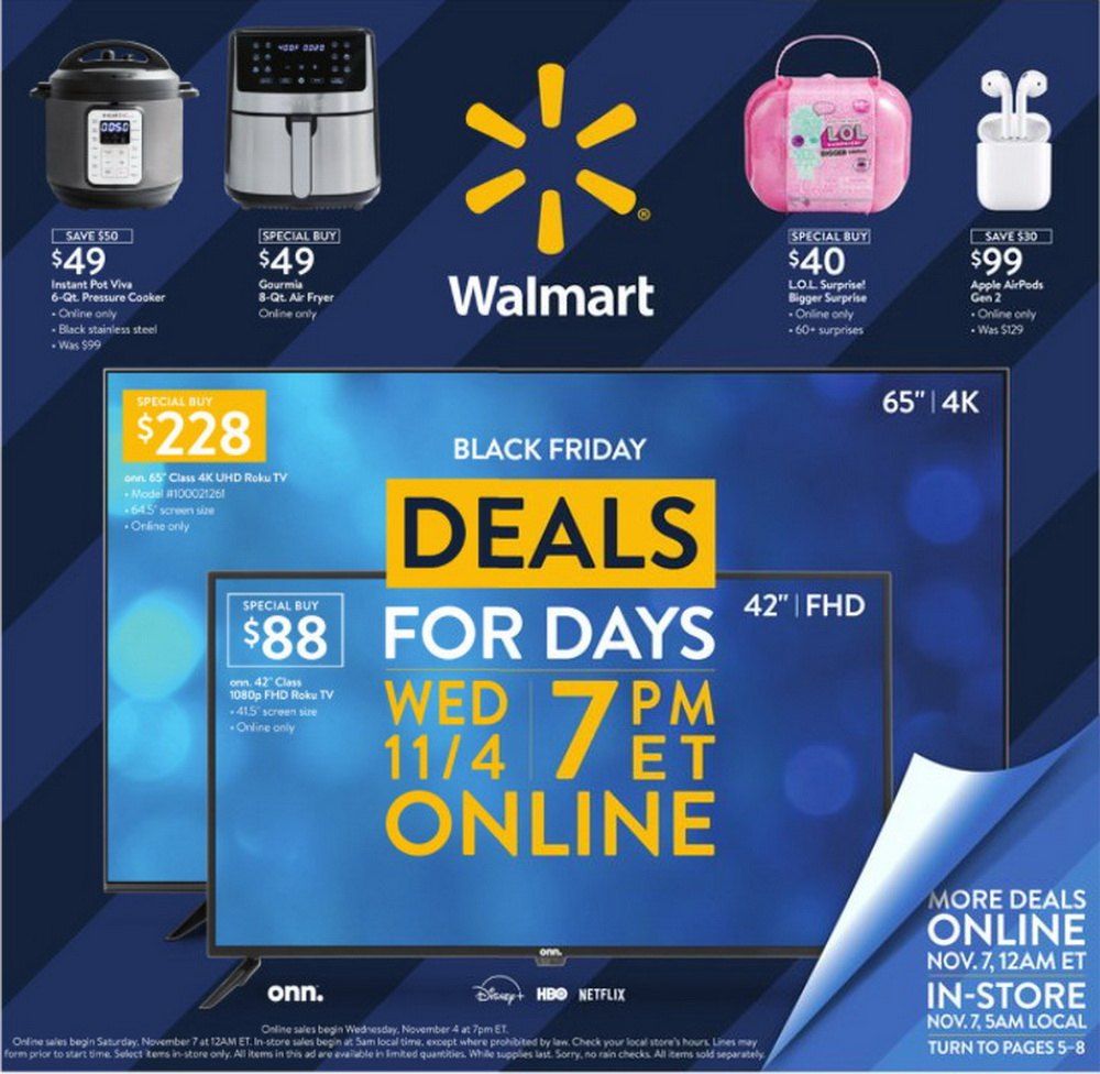 Walmart Black Friday Ad Nov 04 Nov 08, 2020