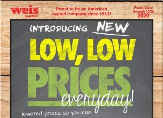 Weis Markets Weekly Ad Oct 01 – Oct 29, 2020