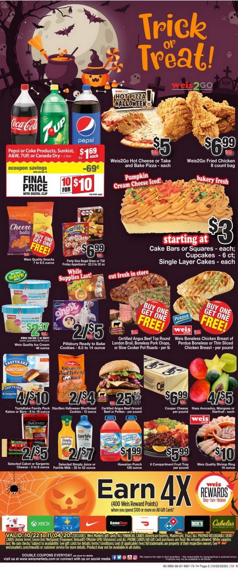 Weis Markets Weekly Ad Oct 22 Nov 05, 2020