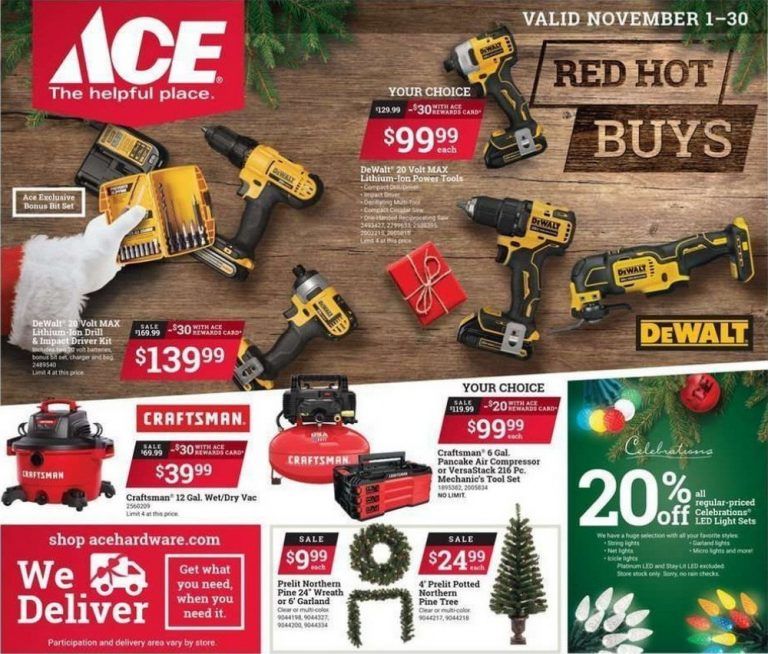 ACE Hardware Monthly Ad Nov 01 Nov 30, 2020