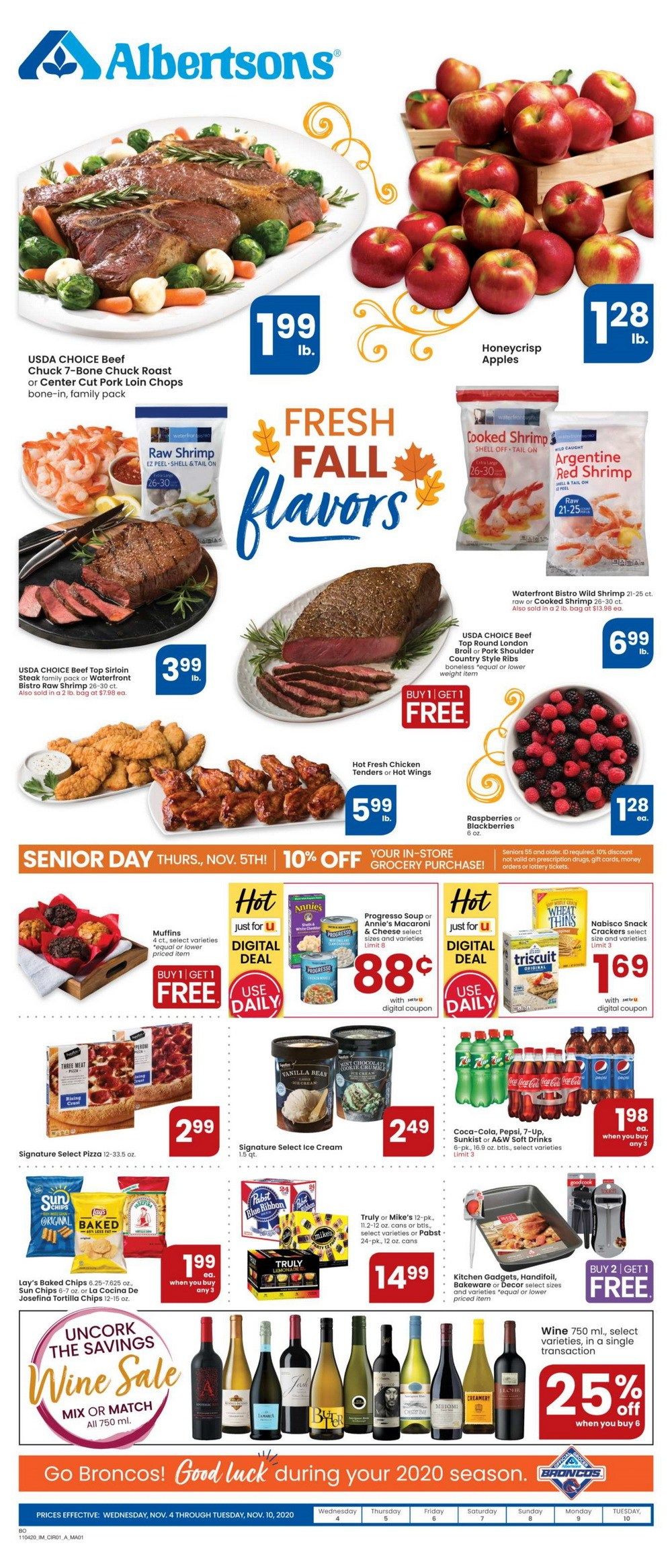 Albertsons Weekly Ad Nov 4 Nov 10, 2020