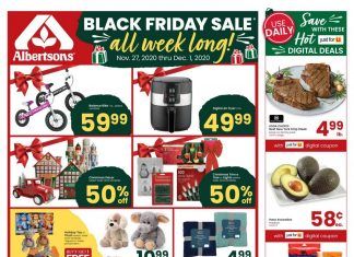 Albertsons Black Friday Ad Nov 27 – Dec 01, 2020