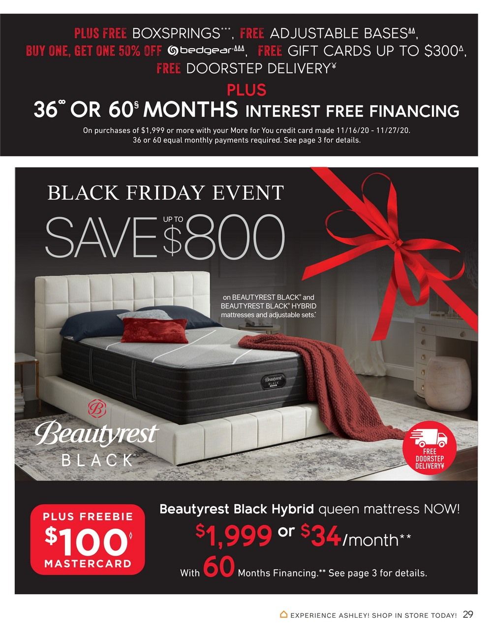 Ashley Furniture HomeStore Black Friday Ad Nov 16 Nov 27, 2020