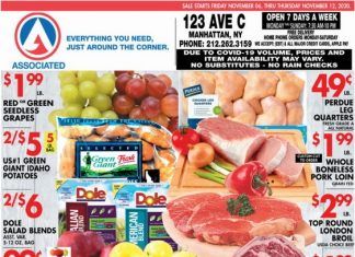 Associated Supermarkets Weekly Ad Nov 06 – Nov 12, 2020