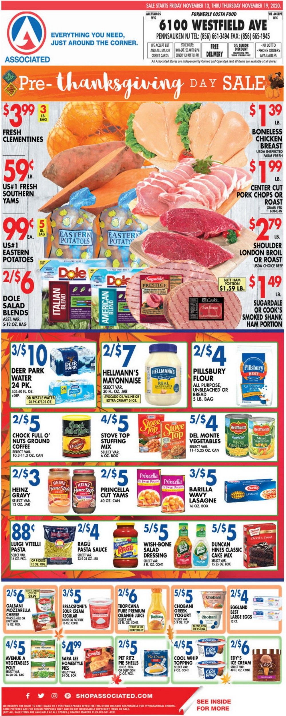 Associated Supermarkets Weekly Ad Nov 13 Nov 19, 2020