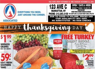 Associated Supermarkets Weekly Ad Nov 20 – Nov 26, 2020