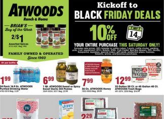 Atwoods Black Friday Ad Nov 11 – Nov 21, 2020