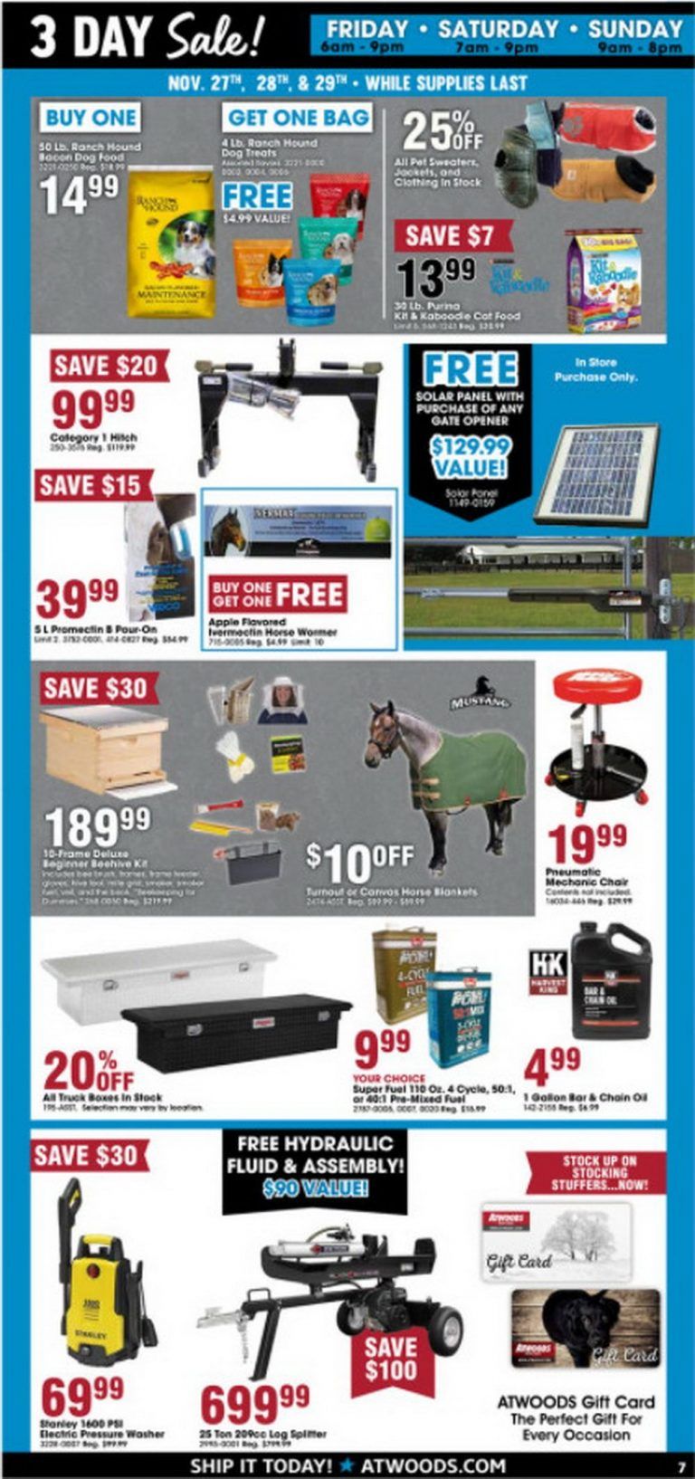 Atwoods Black Friday Ad Nov 27 – Nov 29, 2020 - What Auto Manufactorer Has Black Friday Deals