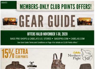 Bass Pro Shops Gear Guide Sale Nov 01 – Nov 30, 2020