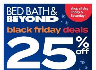 Bed Bath & Beyond Black Friday Ad Nov 26 – Nov 30, 2020