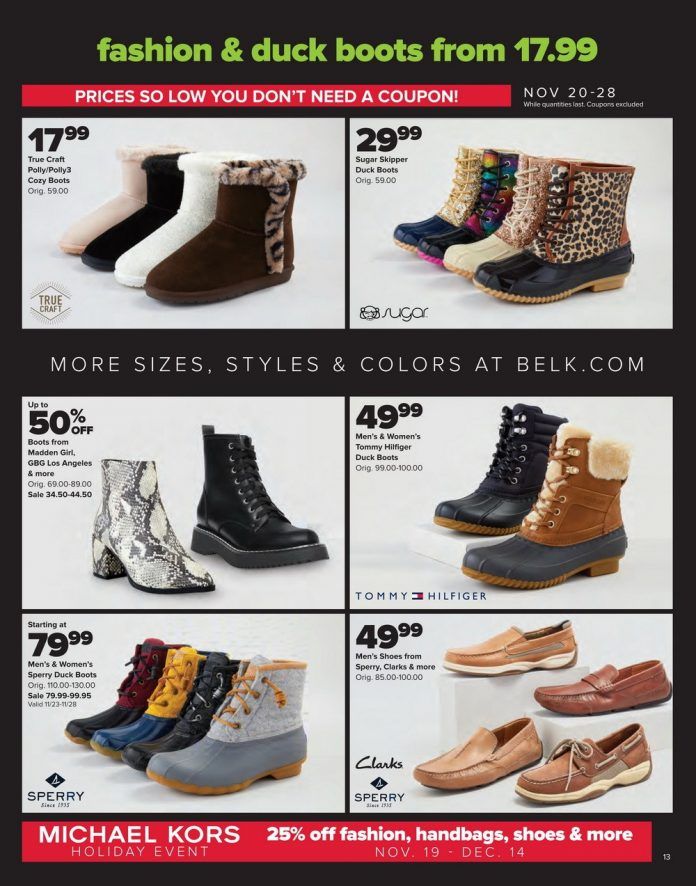 belk uggs black friday