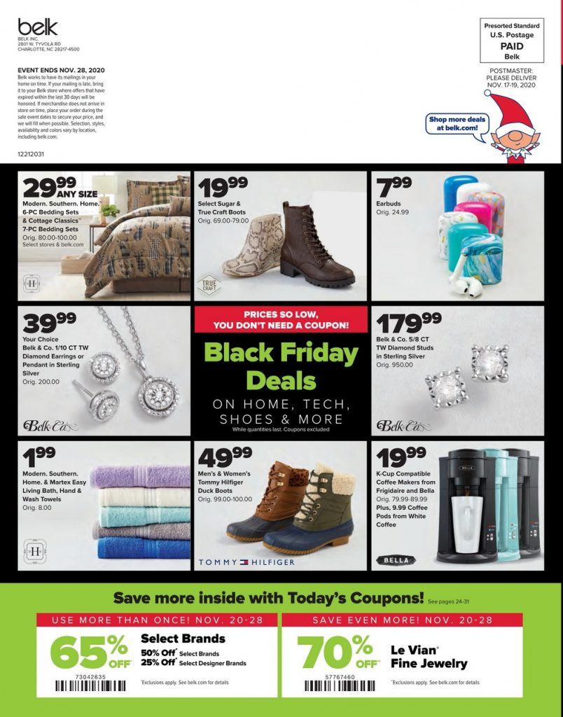 Belk Black Friday Ad Nov 20 Nov 28, 2020