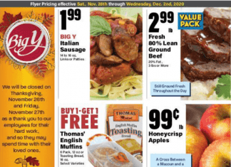 Big Y Weekly Ad Nov 28 – Dec 02, 2020
