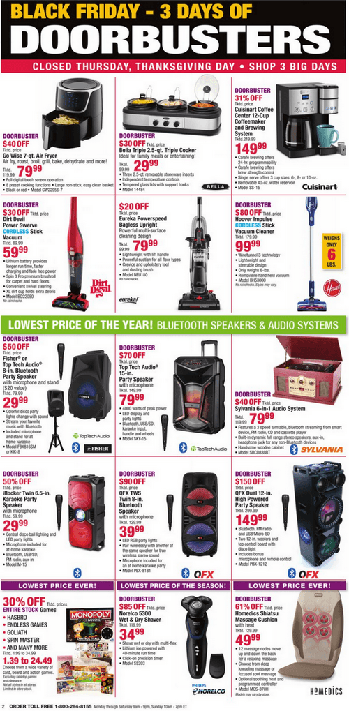 Boscov's Black Friday Ad Nov 25 Nov 27, 2020