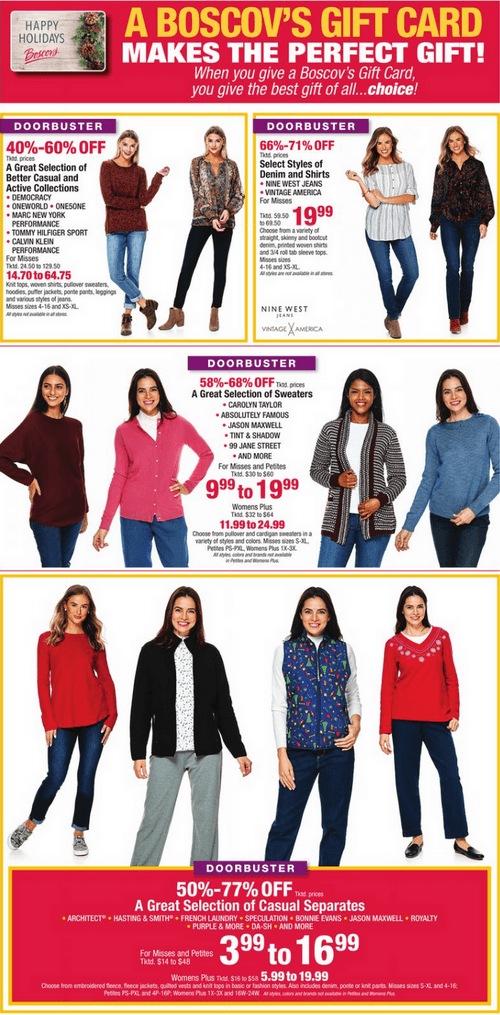 Boscov's Black Friday Ad Nov 25 Nov 27, 2020
