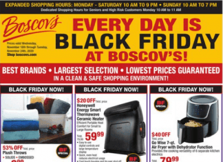 Boscov’s Black Friday Ad Nov 18 – Nov 24, 2020