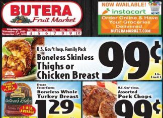 Butera Weekly Ad Nov 4 – Nov 10, 2020